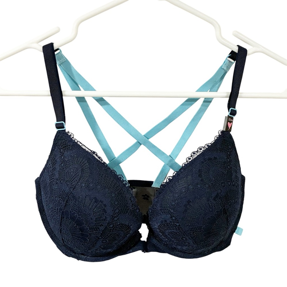 VICTORIA'S SECRET SEXY TEE LACE PUSH UP RACERBACK BRA Size 32DD NEW